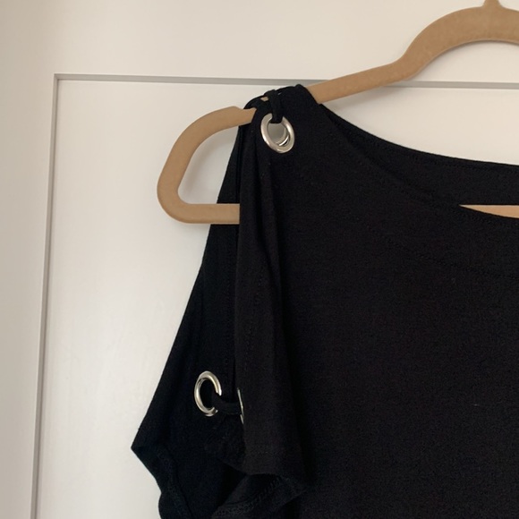 Womens Black Dress Tee - Picture 2 of 3